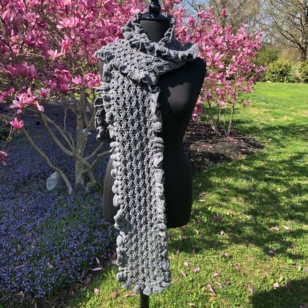 Handmade Jux Scarf with Ruffles by BLD